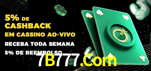 Promoções do cassino ao Vivo 7B777.Com